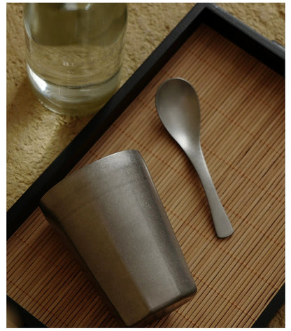 Gohobi Vintage-Style 304 Stainless Steel Dessert Spoon