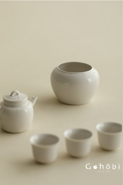 Gohobi Plant Ash Ceramic Wastewater Bowl – Dry Brew Tea Water Storage Tank