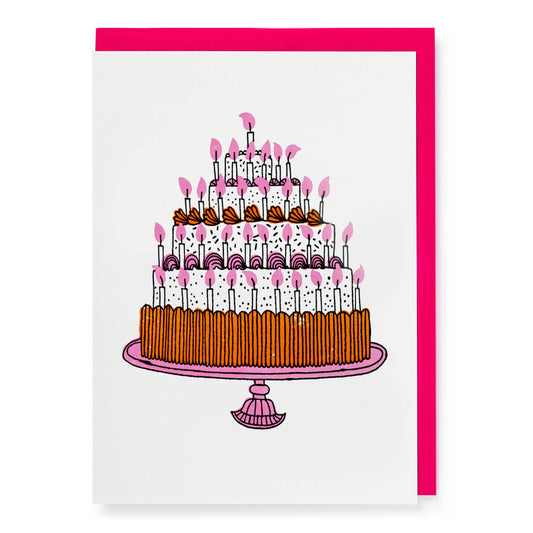 Gohobi x Archivist Gallery The Birthday Cake | Letterpress Cards | Large Cards [Made in the UK]