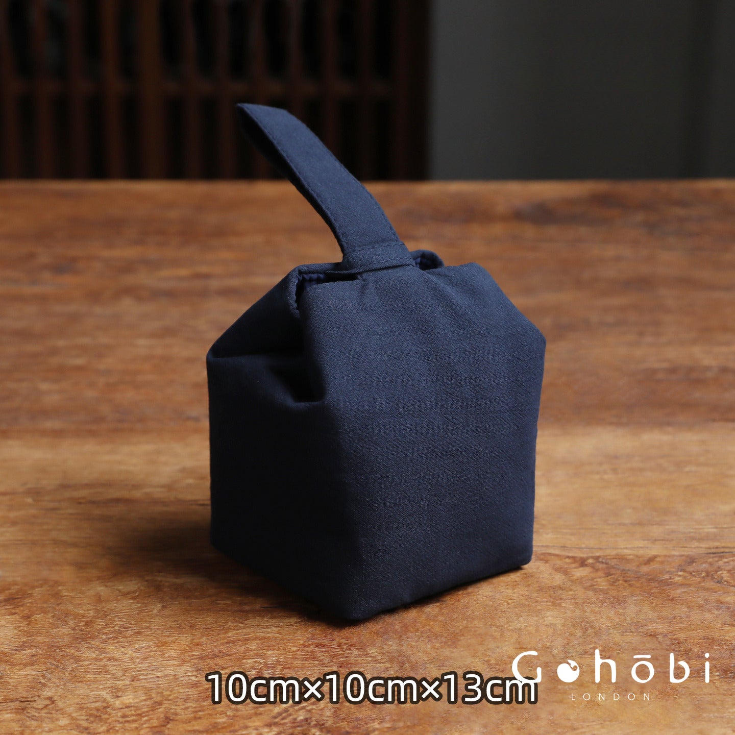Gohobi Classic Travel Teaware Bag – Plain Cotton Tea Set Storage & Outdoor Carry Case