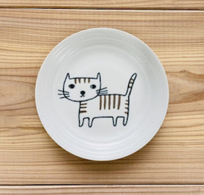[Made In Japan] Gohobi Japanese Cats Plate