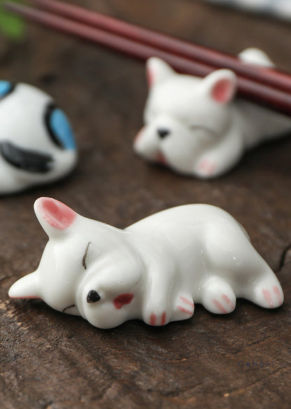 Gohobi Ceramic Cute Animals Chopstick Rest