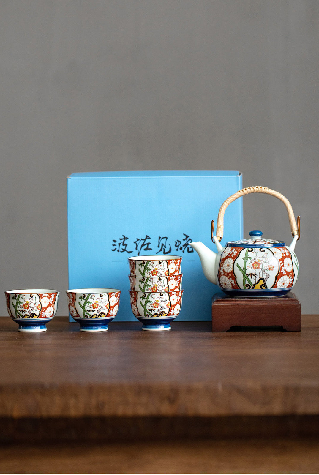 [Made In Japan] Gohobi Japanese Ancient Imari Tea Set