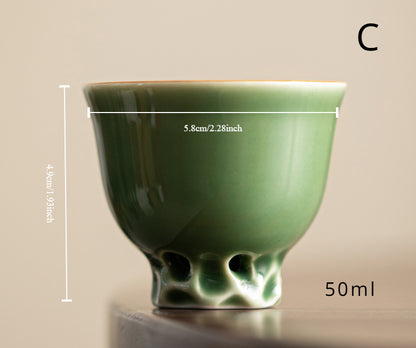 Gohobi Handmade Green Tea Cup