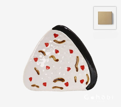 Gohobi Japanese Rice Ball Small Plate Sauce Dipping Plate for Japanese Food [Made in Japan]