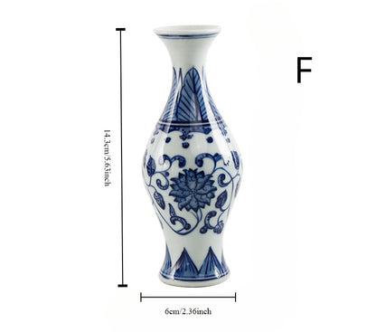 Gohobi Hand-painted Blue and White Porcelain Vase (Classic)