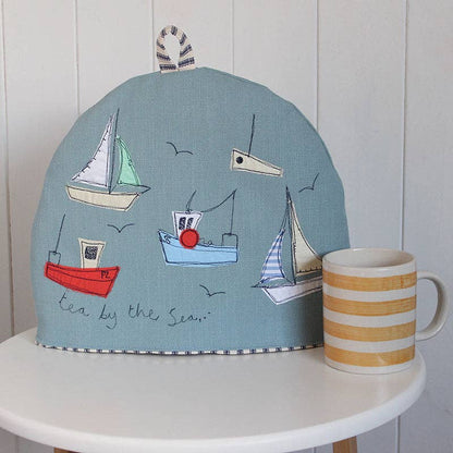 Gohobi x Poppy Treffry Boats Tea Pot Cosy [Made in the UK]