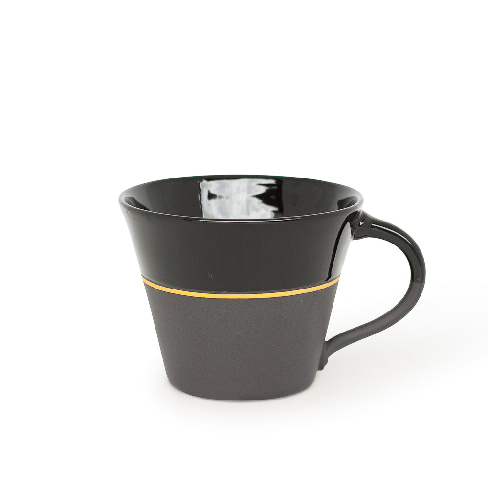 [Sue Ure x Gohobi] Black porcelain Wide mug