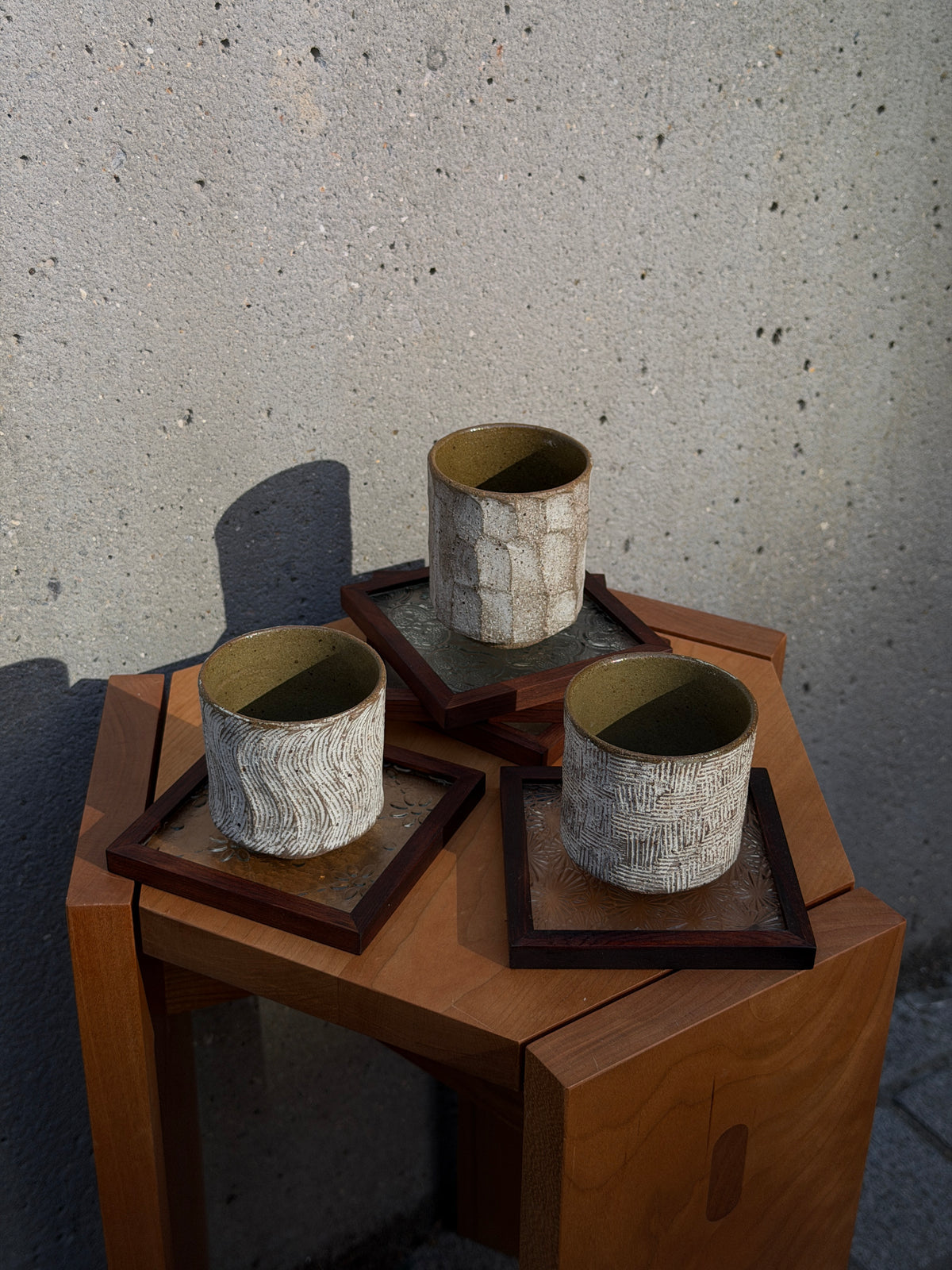 Gohobi Taiwanese Patterned Glass Coaster & Storage Box