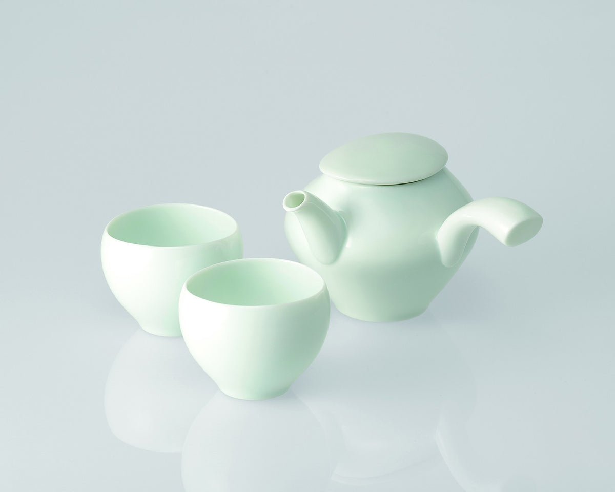 Sou Sou Tea Set - Pale Blue Glaze - Ceramic Japan [Made in Japan]