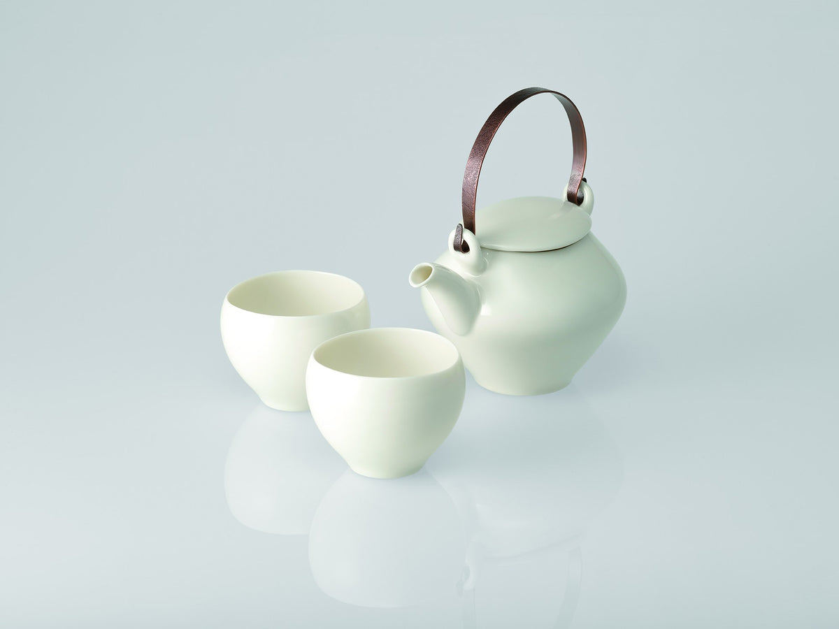 Sou Sou Tea Set - Yellow Porcelain - Ceramic Japan [Made in Japan]