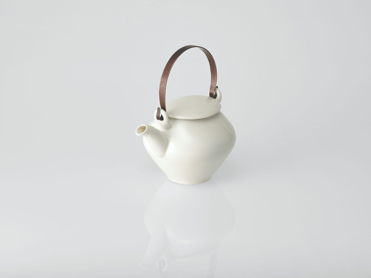 Sou Sou Earthenware Teapot - Yellow Porcelain - Ceramic Japan [Made in Japan]