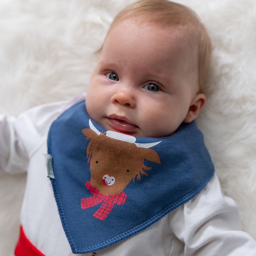 Gohobi x Ziggle Highland Cow Christmas Bib
