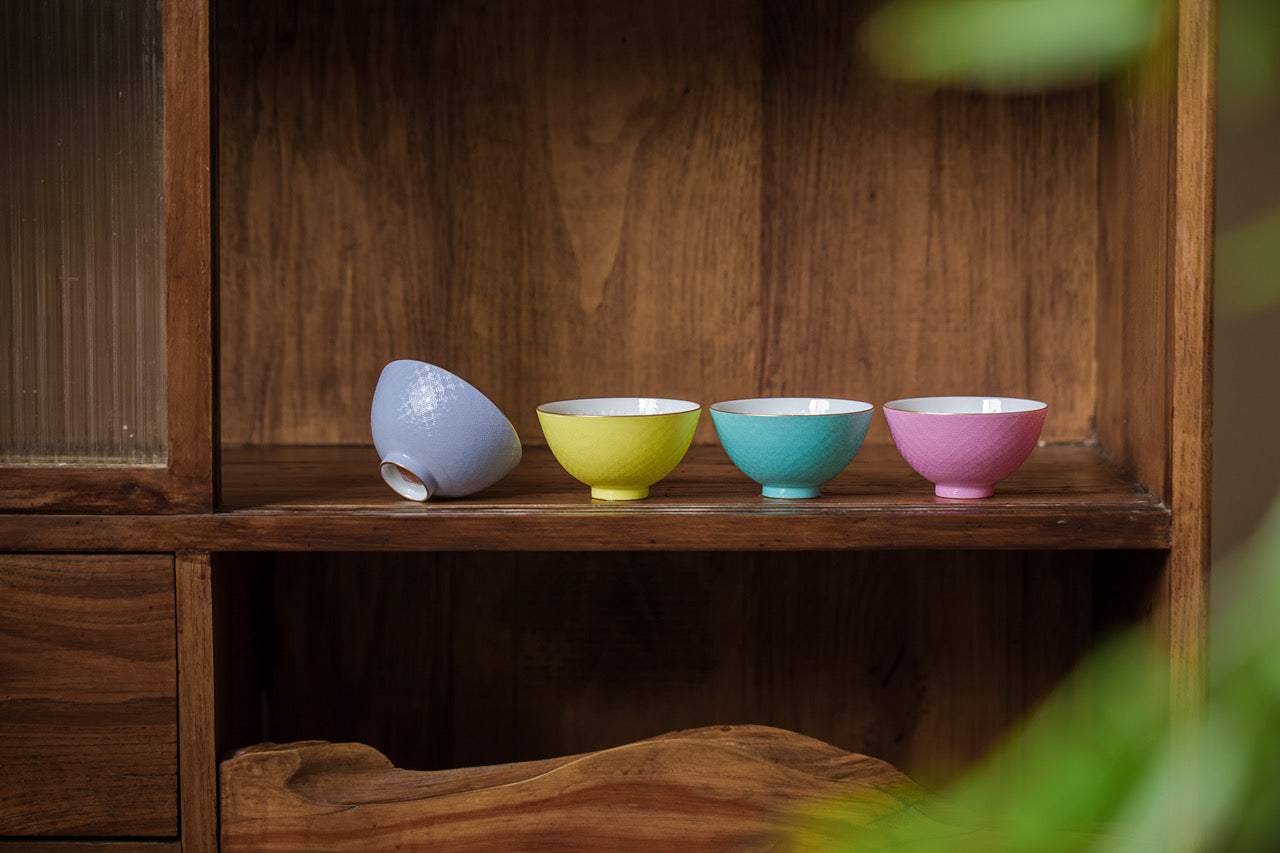 [清本源 x Gohobi Gallery] Lotus Blossom Cup with Coin Pattern Tea Cup