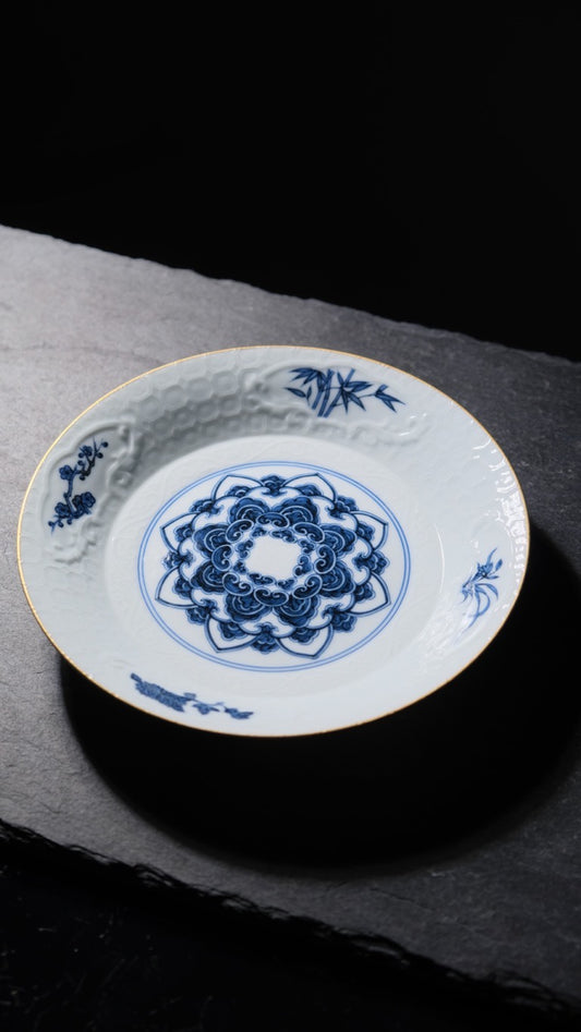 [清本源 x Gohobi Gallery] Harmony of Seasons Porcelain Teapot Saucer