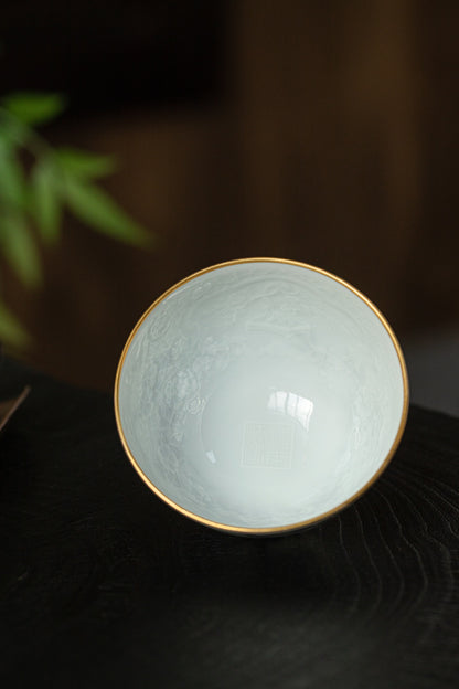 [清本源 x Gohobi Gallery] Frosted Plum Pine Bamboo Plum Tea Cup