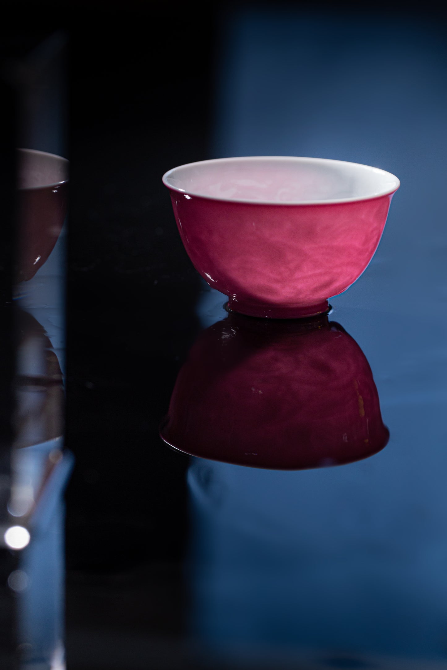 [清本源 x Gohobi Gallery] Inner-Molded Water Ripple Cups in Rouge Red / Lemon Yellow – Set of Two