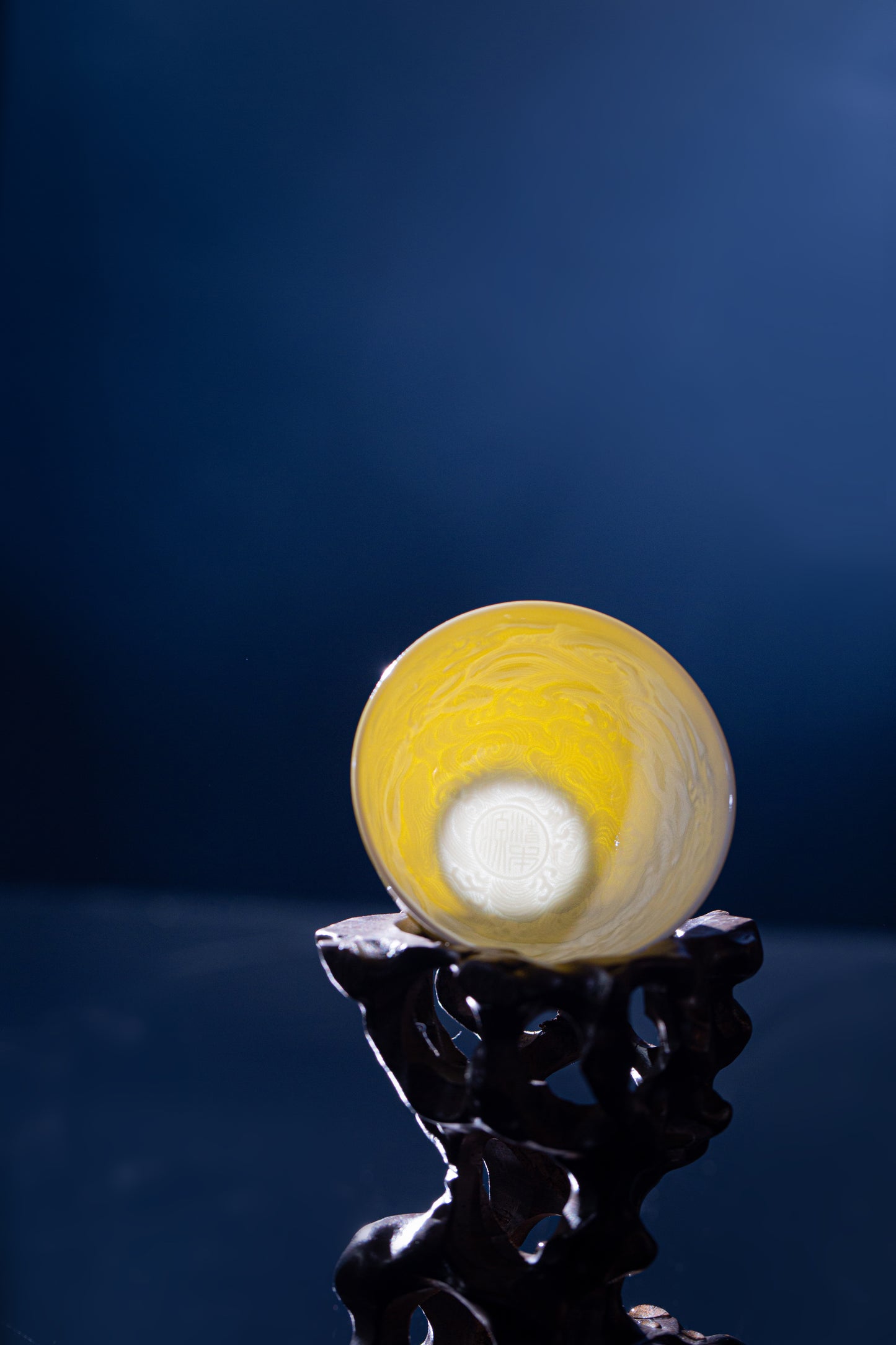 [清本源 x Gohobi Gallery] Inner-Molded Water Ripple Cups in Rouge Red / Lemon Yellow – Set of Two