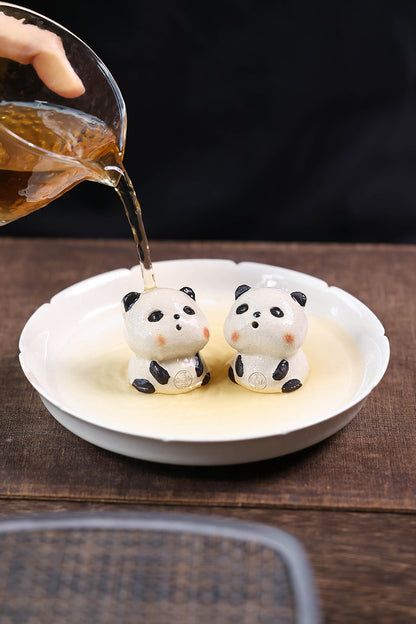 Gohobi Yixing Purple Clay Panda Tea Pet – Incense Holder and Lid Rest