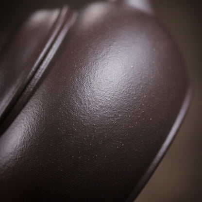 [Chingshui Tang 青水堂] Handmade Yixing Celadon Zisha Clay Shui Ping Teapot 100ml – Original Ore Tianqing Clay Thin-Walled Gongfu Tea Teapot with Built-In Filter