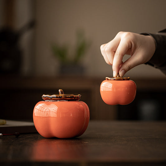Gohobi Persimmon Shaped Food Container Storage