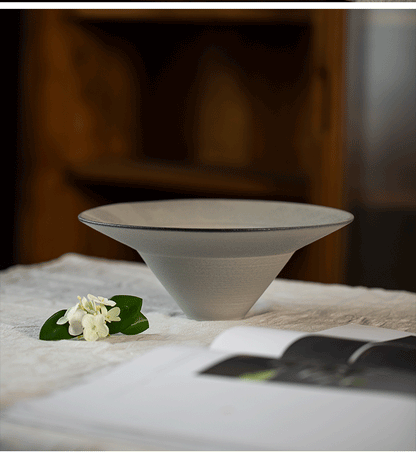 Gohobi Morden Large White Ikebana Vase