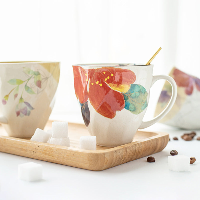 [Made In Japan] Gohobi Japanese Flowers Mug Coffee Cup