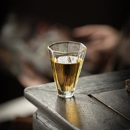 Gohobi High Borosilicate Glass Gongfu Tea Cup – Transparent Heat-Resistant Master Cup and Aroma Cup