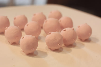 Gohobi x Little Diary Handmade Ceramic Pink Pig