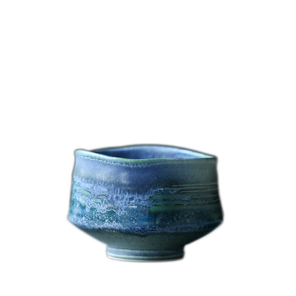 Gohobi Ceramic Blue Matcha Bowl