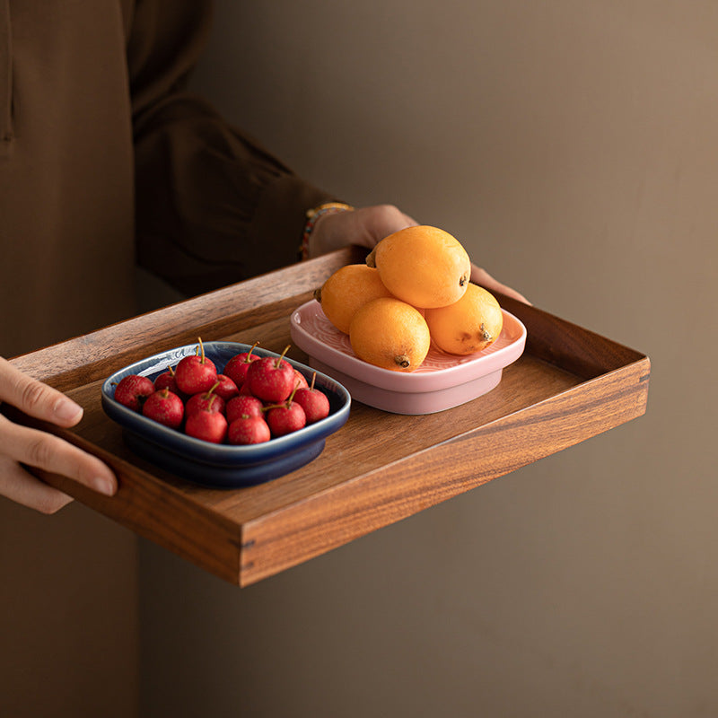 Gohobi Traditional Japanese Glazed Fruit Nuts Small Plate - Wave 009