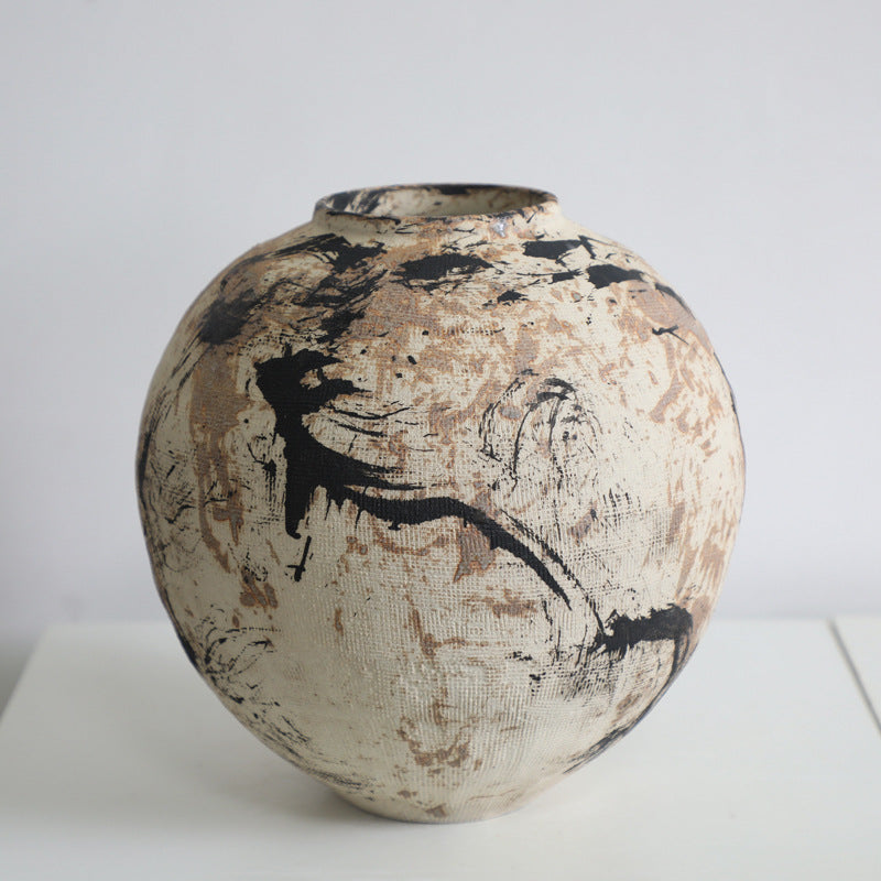 Gohobi Original Oil Painting Designer Ceramic Vase