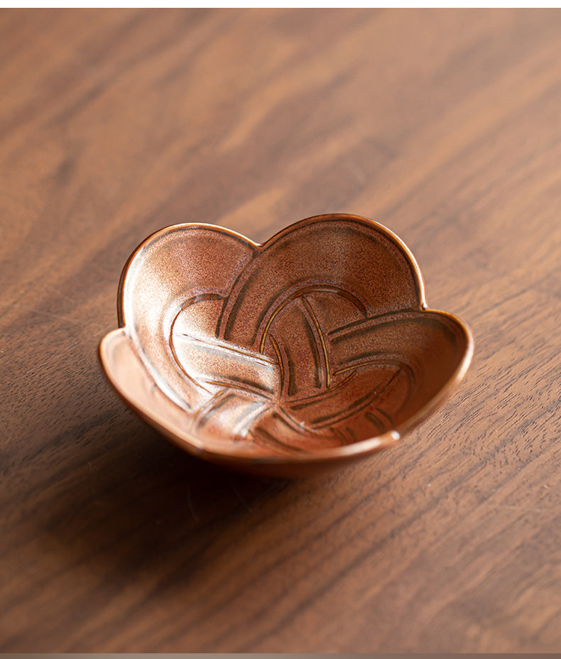 Gohobi, petite assiette traditionnelle japonaise de fruits glacés et noix - Nœud chinois 003