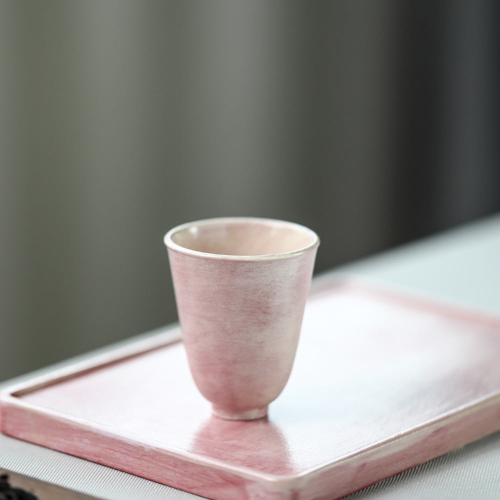 Gohobi Handmade Pink Ceramic Tea Tasting Cup