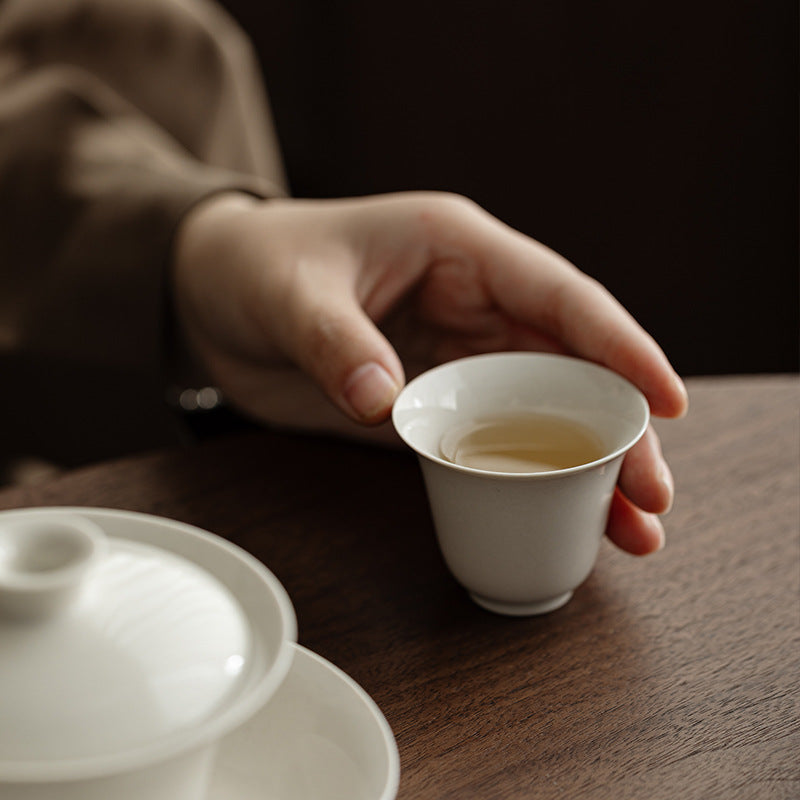 Gohobi Wood Ash Glaze Master Cup – Handmade Traditional Gongfu Tea Tasting Cup