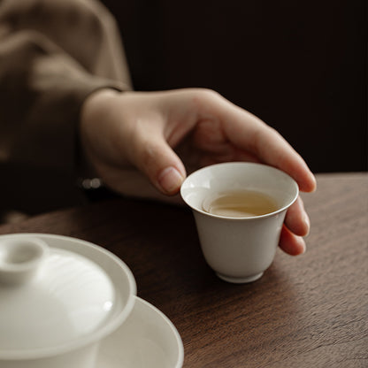 Gohobi Wood Ash Glaze Master Cup – Handmade Traditional Gongfu Tea Tasting Cup