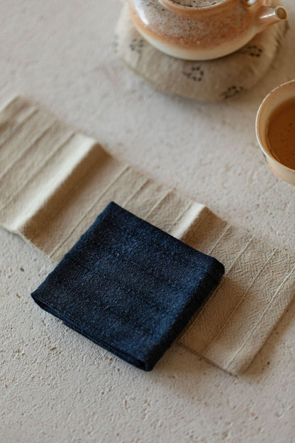 Torchon Gongfu double face en coton et lin gravé Gohobi