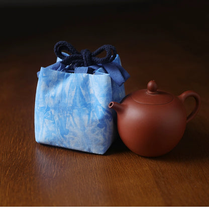 Gohobi Dyed Fabric Teaware Storage Travel Bag