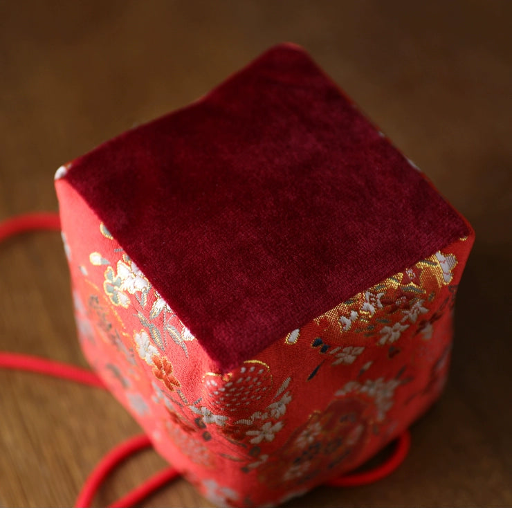 Gohobi Colourful Brocade Teaware Storage Travel Bag