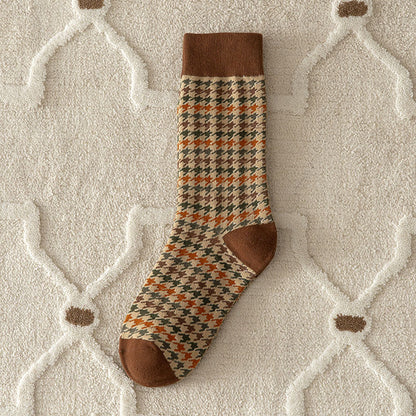 SnuggleWarm Retro Japanese Cotton Socks