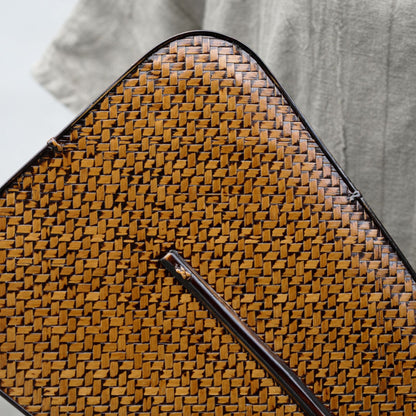 Gohobi Handmade Woven Bamboo Hand Fan – Chinese Square Fan