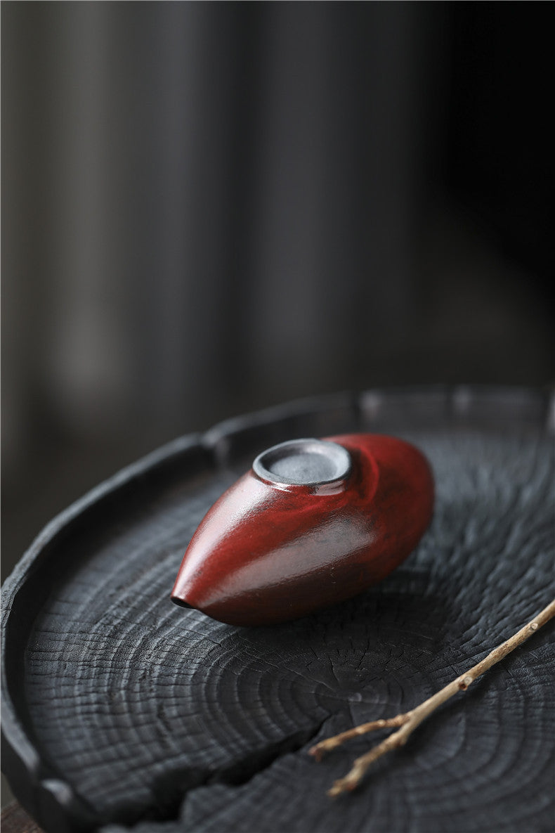 Gohobi Ceramic Gongfu Tea Red Blushing Black Tea Scoop