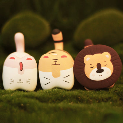 Gohobi x Little Diary Handmade Ceramic Lion Tiger Leopard