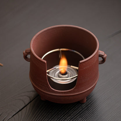 Gohobi Traditional Teapot and Stove Set 003 Old Rock Mud