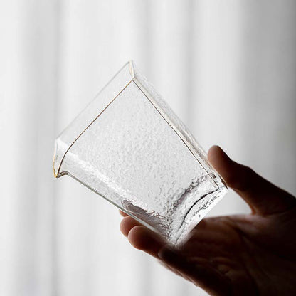 Pichet carré en verre fait main Gohobi