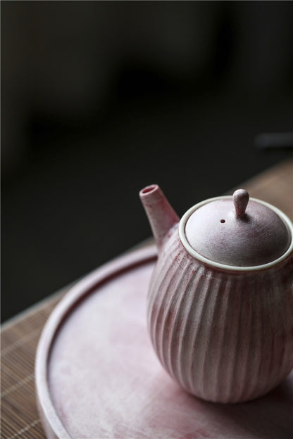 Gohobi Handmade Pink Paint Teapot