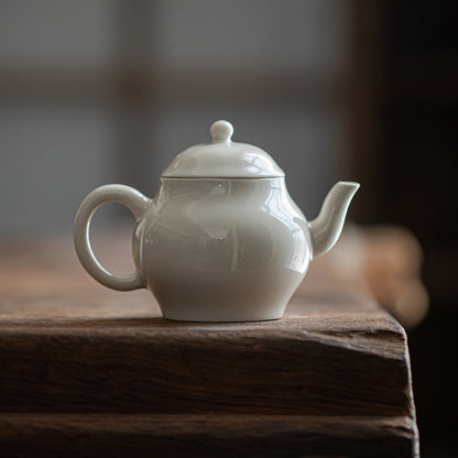 Gohobi Japanese-Style Grass Ash Glaze Handmade Teapot