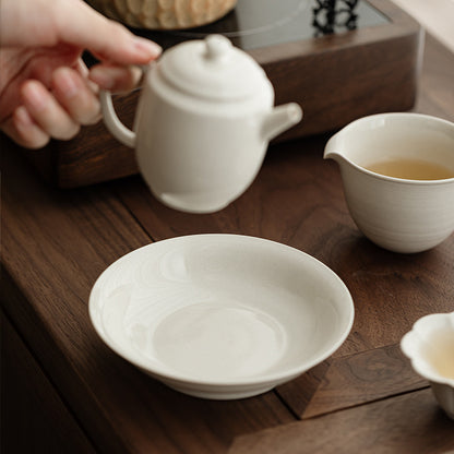 Gohobi Plant Ash Ceramic Multi-Purpose Tea Disc – Gongfu Dry Brewing and Refreshment Plate