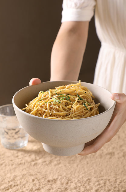 Gohobi Vintage Rustic Ceramic Ramen Bowl