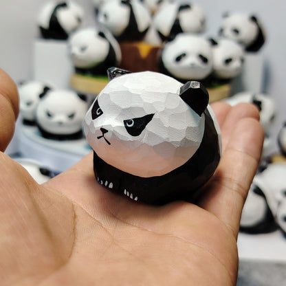 Gohobi Hand-Carved Panda Figurine